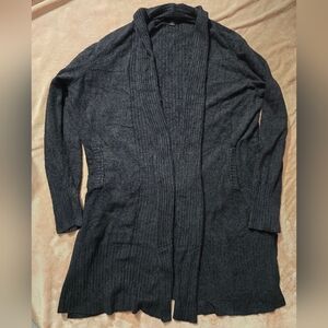 Barefoot Dreams CozyChic Lite Catalina Long Cardigan Black Size 2x Petite